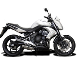 DELKEVIC Kawasaki ER-6N (09/11) Full Exhaust System with SS70 9" Silencer – Accessories in the 2WheelsHero Motorcycle Aftermarket Accessories and Parts Online Shop