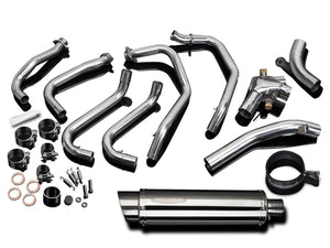 DELKEVIC Honda VFR800 Interceptor (98/01) Full Exhaust System with SL10 14" Silencer – Accessories in the 2WheelsHero Motorcycle Aftermarket Accessories and Parts Online Shop