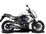 DELKEVIC Kawasaki ER-6N (09/11) Full Exhaust System with SL10 14" Silencer – Accessories in the 2WheelsHero Motorcycle Aftermarket Accessories and Parts Online Shop