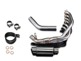 DELKEVIC Honda CB900F / CBR900RR Full Exhaust System 4-1 with Mini 8" Silencer – Accessories in the 2WheelsHero Motorcycle Aftermarket Accessories and Parts Online Shop