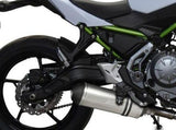 DELKEVIC Kawasaki Z650 Full Exhaust System with 13.5" Titanium X-Oval Silencer – Accessories in the 2WheelsHero Motorcycle Aftermarket Accessories and Parts Online Shop