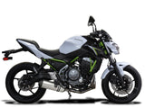 DELKEVIC Kawasaki Z650 Full Exhaust System with 13.5" Titanium X-Oval Silencer – Accessories in the 2WheelsHero Motorcycle Aftermarket Accessories and Parts Online Shop