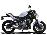 DELKEVIC Kawasaki Z650 Full Exhaust System with 13" Tri-Oval Silencer – Accessories in the 2WheelsHero Motorcycle Aftermarket Accessories and Parts Online Shop