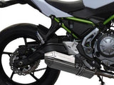 DELKEVIC Kawasaki Z650 Full Exhaust System with 13" Tri-Oval Silencer – Accessories in the 2WheelsHero Motorcycle Aftermarket Accessories and Parts Online Shop