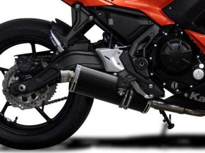 DELKEVIC Kawasaki Ninja 650 (2017 – ) Full Exhaust System Stubby 14" Carbon – Accessories in the 2WheelsHero Motorcycle Aftermarket Accessories and Parts Online Shop