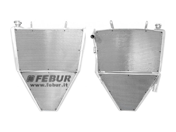 FEBUR Yamaha YZF-R6 (2017+) Complete Racing Water Radiator (With silicon hoses) – Accessories in the 2WheelsHero Motorcycle Aftermarket Accessories and Parts Online Shop