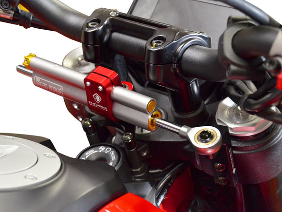 Ducati Hypermotard 950 (2019+) OHLINS Steering Damper + DBK / DUCABIKE Mounting Kit – Accessories in the 2WheelsHero Motorcycle Aftermarket Accessories and Parts Online Shop