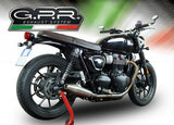 GPR Triumph Street Twin Dual Slip-on Exhaust "Vintacone" (EU homologated) – Accessories in the 2WheelsHero Motorcycle Aftermarket Accessories and Parts Online Shop