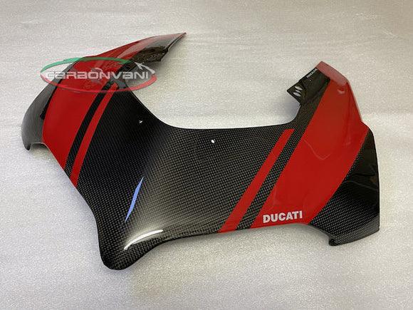 CARBONVANI Ducati Panigale V4R (19/21) Carbon Headlight Fairing (black/red R.2 version) – Accessories in the 2WheelsHero Motorcycle Aftermarket Accessories and Parts Online Shop