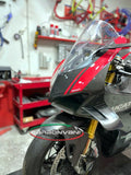 CARBONVANI Ducati Panigale V2 / V2 Bayliss (20/22) Carbon Headlight Fairing (street version; Red2) – Accessories in the 2WheelsHero Motorcycle Aftermarket Accessories and Parts Online Shop