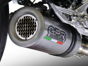 GPR Ducati Hypermotard 821 Slip-on Exhaust "M3 Titanium Natural" (EU homologated) – Accessories in the 2WheelsHero Motorcycle Aftermarket Accessories and Parts Online Shop